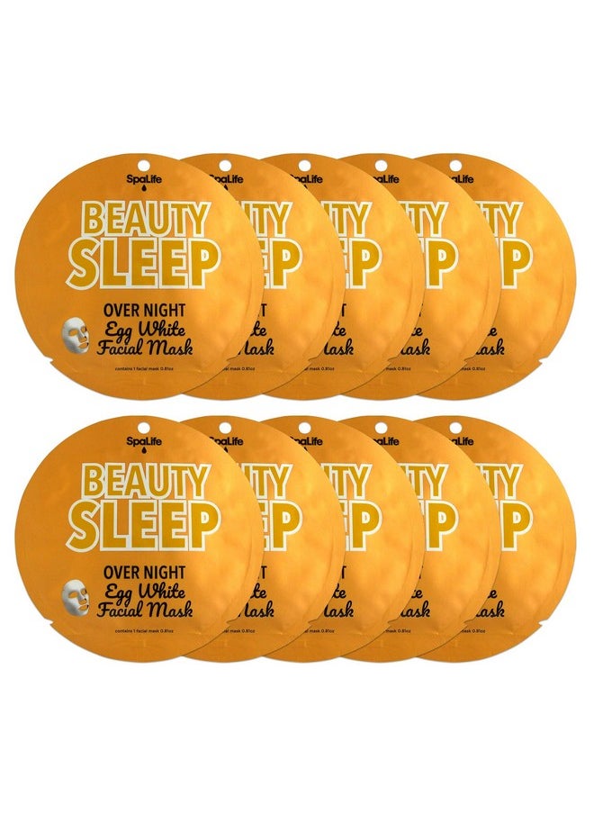 SpaLife - Beauty Sleep Overnight Egg White Facial Mask 10 Count - Image 1