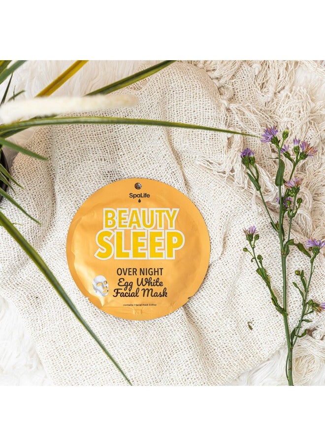 SpaLife - Beauty Sleep Overnight Egg White Facial Mask 10 Count - Image 1