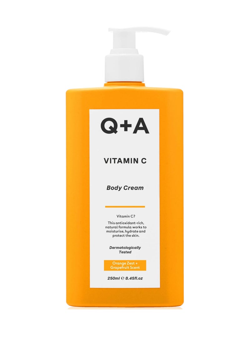 Q+A Moisturizing Body Cream With Vitamin C, Shea Butter And Ginger Root - 250 Ml - Image 1