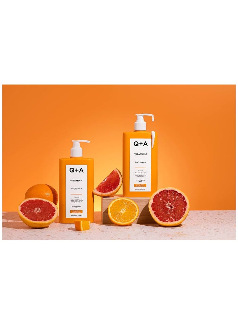 Q+A Moisturizing Body Cream With Vitamin C, Shea Butter And Ginger Root - 250 Ml - Image 2