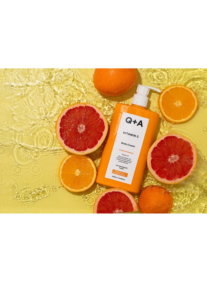 Q+A Moisturizing Body Cream With Vitamin C, Shea Butter And Ginger Root - 250 Ml - Image 4