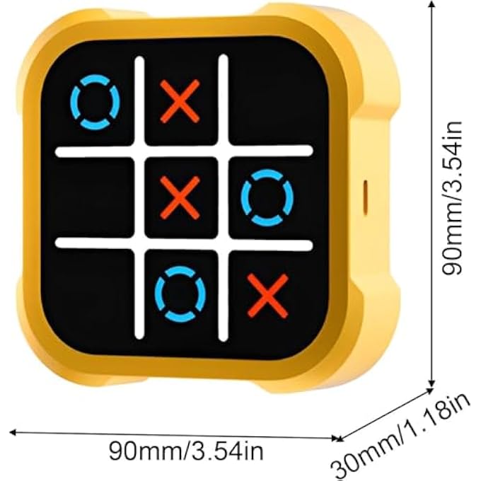TIC TAC TOE BOLT GAME, 4-IN-1 ELECTRONIC HANDHELD PUZZLE CONSOLE, PORTABLE TRAVEL BRAIN GAME FOR KIDS & ADULTS, INFINITE MEMORY FLASH, WHACK-A-MOLE, STRATEGY BOARD GAME FOR LEARNING FUN - Image 4