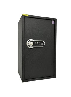 LG Well Designed textured-Black Fingerprint Safe Box , Kalon and Password - With 2 adjustable shelves -  Secure Storage with Biometric Access H70*W40*D35 CM