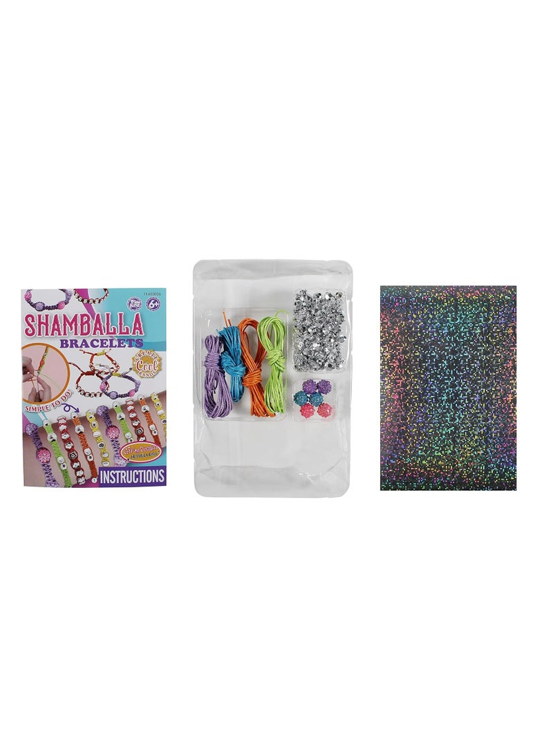 FUN KIDZ طقم أساور شامبالا، ألوان متنوعة من الحبل - Image 3