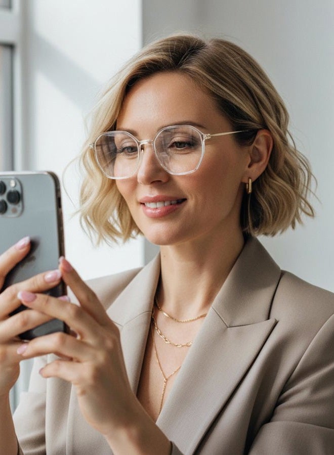 VISOONE Light Weight Progressive Multifocal Anti-Fog Reading Glasses TR90 with Blue Light Blocking Stylish Women Men RANE - Image 2
