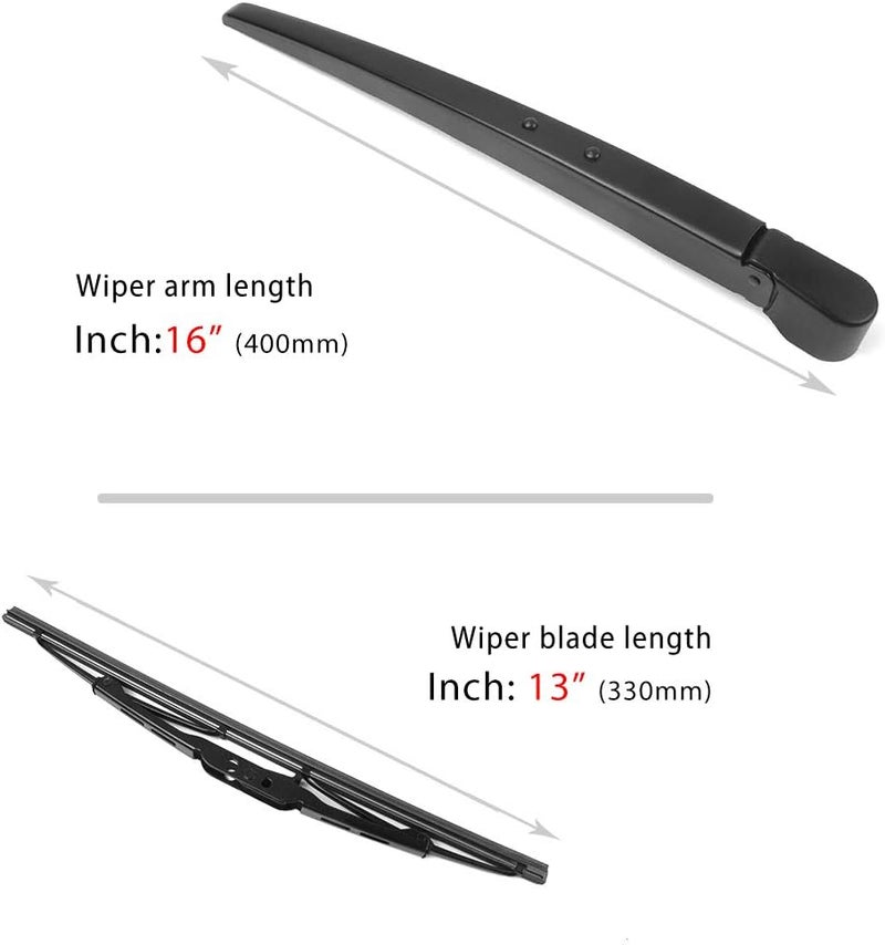 OTUAYAUTO 20935081 Rear Windshield Wiper Arm Blade Set - Replacement for Chevy Traverse 2009-2017 - Image 2