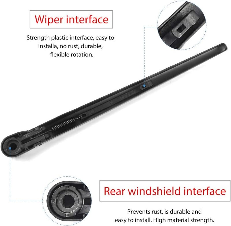 OTUAYAUTO 20935081 Rear Windshield Wiper Arm Blade Set - Replacement for Chevy Traverse 2009-2017 - Image 3