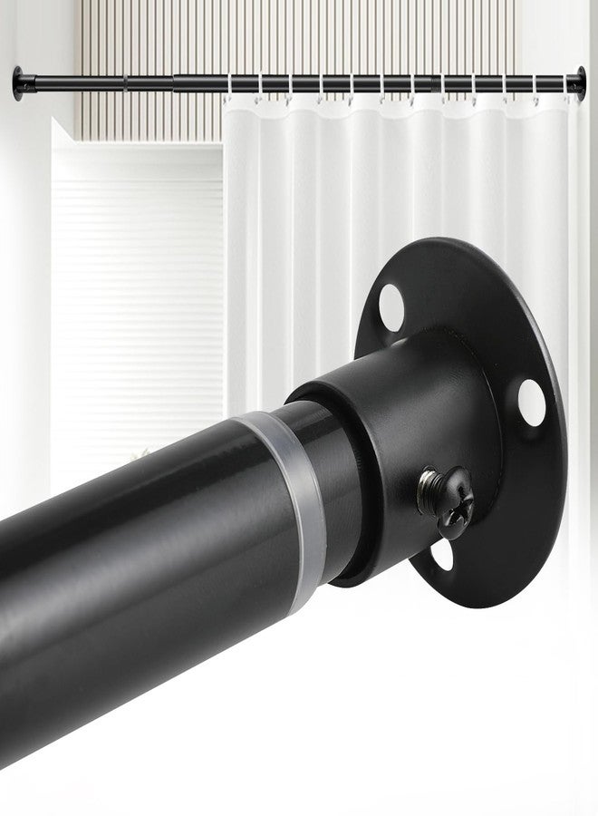 Anndason Black Wall Mounted Shower Rod 28 to 73" Adjustable - Image 1