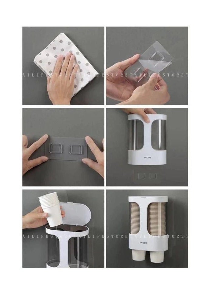 إيكوكو حامل أكواب مزدوج من ECOCO - أبيض - Image 3