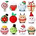 Aoriher 12 Pcs Christmas Plush Ornaments 315 Inch Plush Doll Toy Santa Claus Elk Snowman Gingerbread Man Christmas Tree Snowball Snowflake Gift Box Sock Candy for Xmas Party Favor Gifts - Image 2