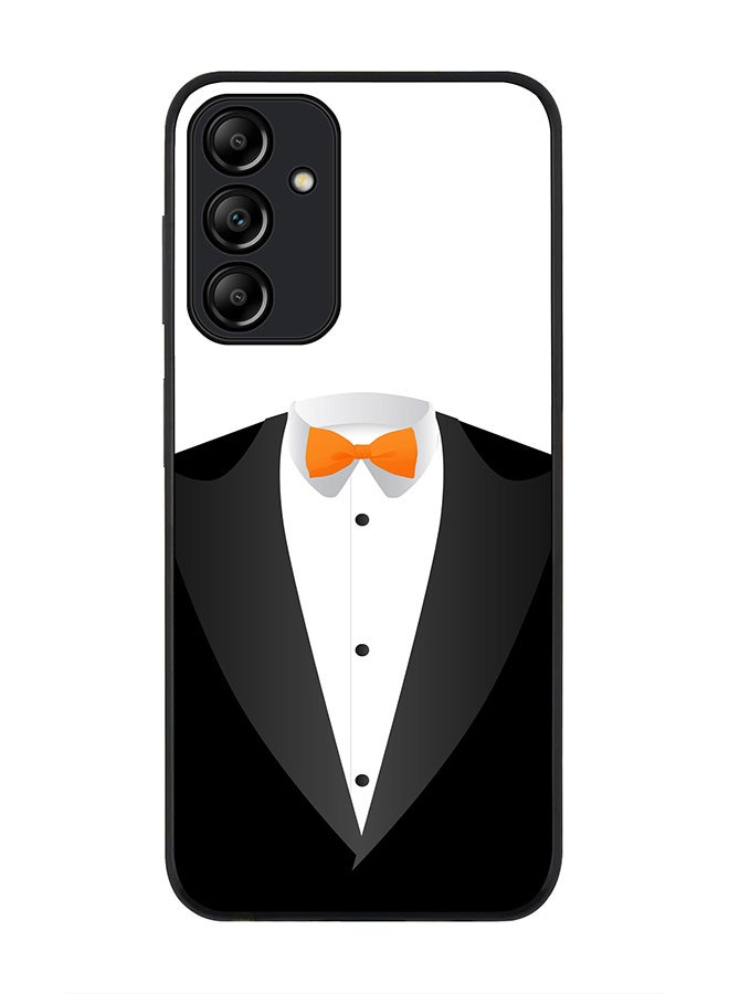 Stylizedd Rugged Black edge case for Samsung Galaxy A15 / A15 5G, Slim fit Soft Case Flexible Rubber Edges Anti Drop TPU Gel Thin Cover- The Tux - Image 1