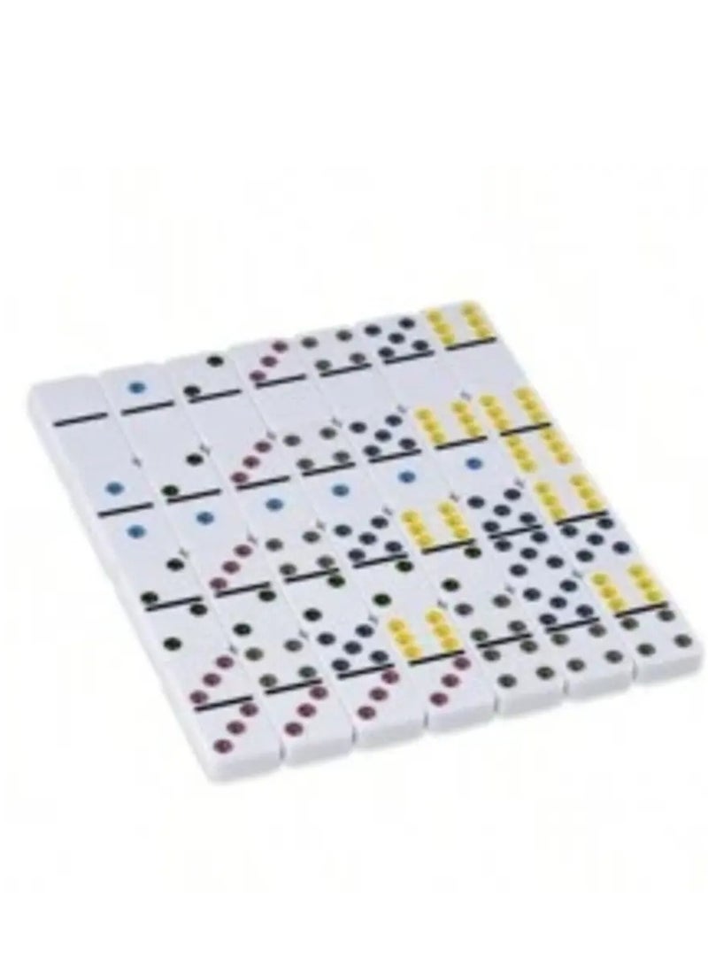 Dominoes 28-Piece Double Dot Dominoes Set With Metal Case - Image 2