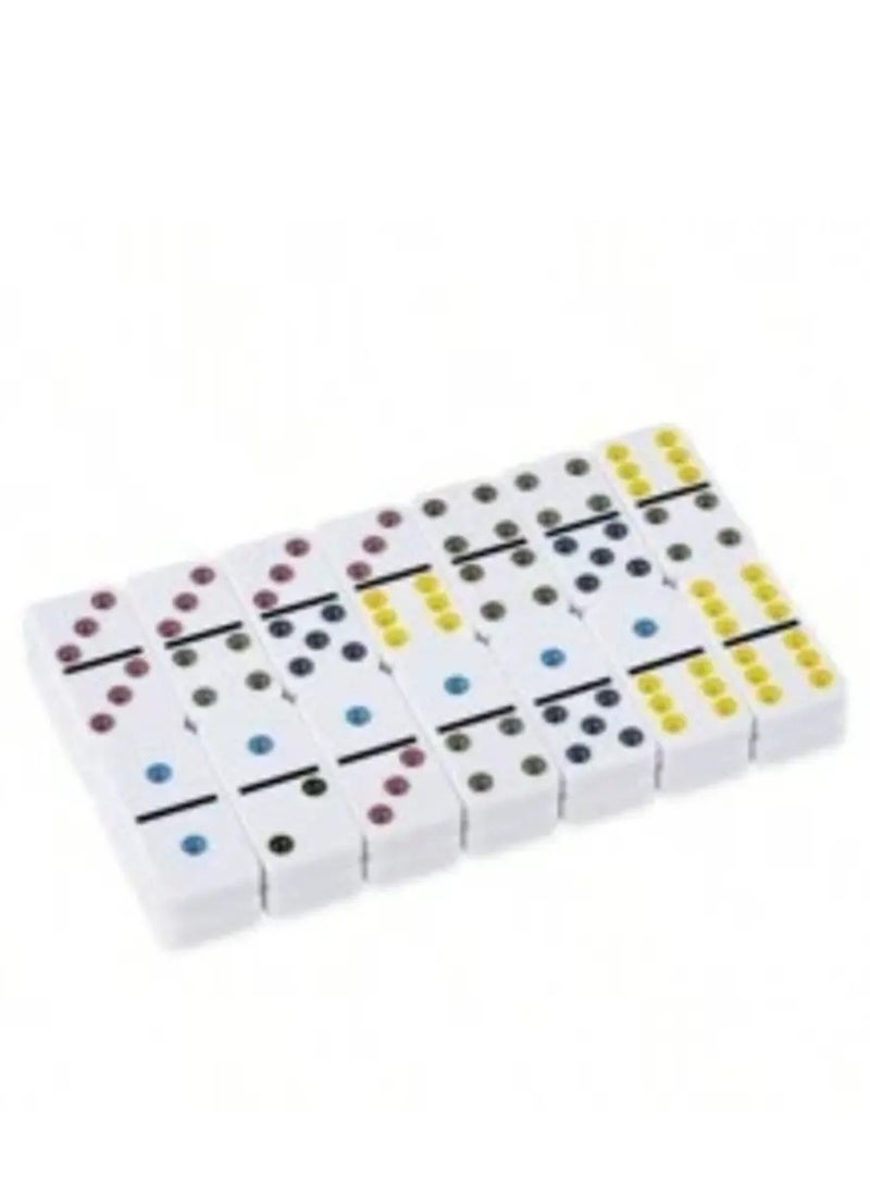 Dominoes 28-Piece Double Dot Dominoes Set With Metal Case - Image 3