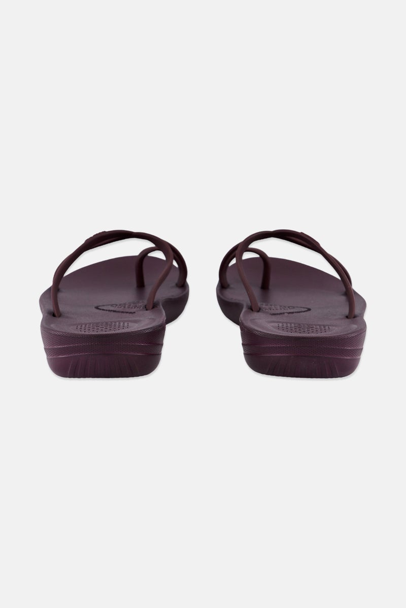 FitFlop Women Open Toe Slip On Slippers, Purple - Image 2