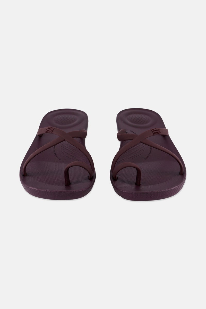FitFlop Women Open Toe Slip On Slippers, Purple - Image 3