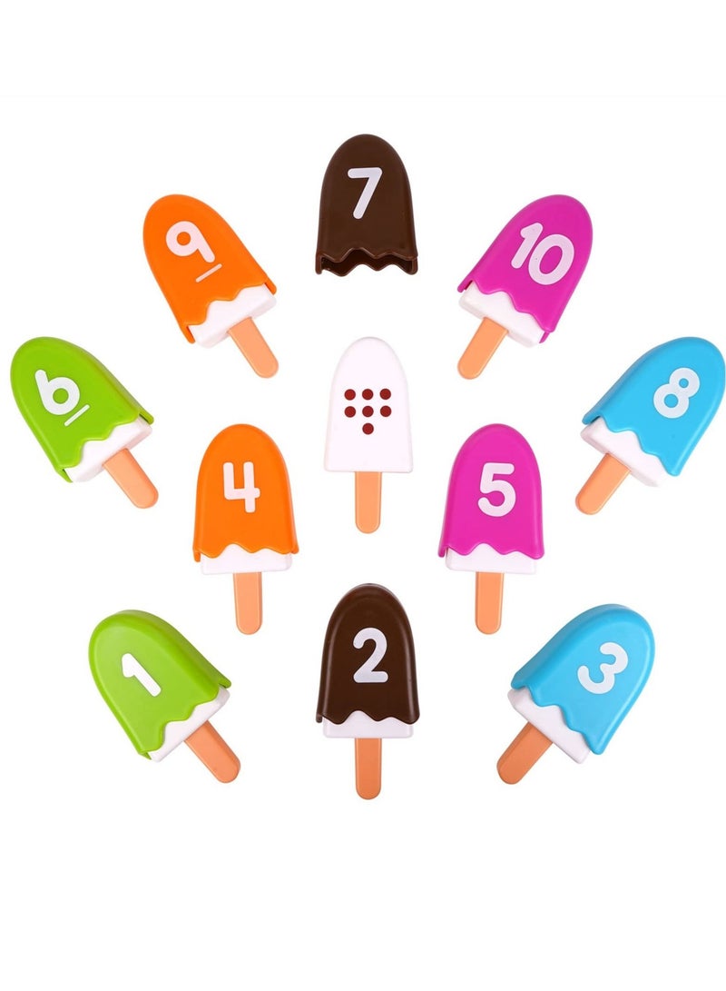 NIBEMINENT Counting Toys Number, Learning for Kids Ages 3-5 Preschool Math Cute Numbers Match Games Color Sorting- Fine Motor Montessori Kids(20 Pcs)  - Image 2