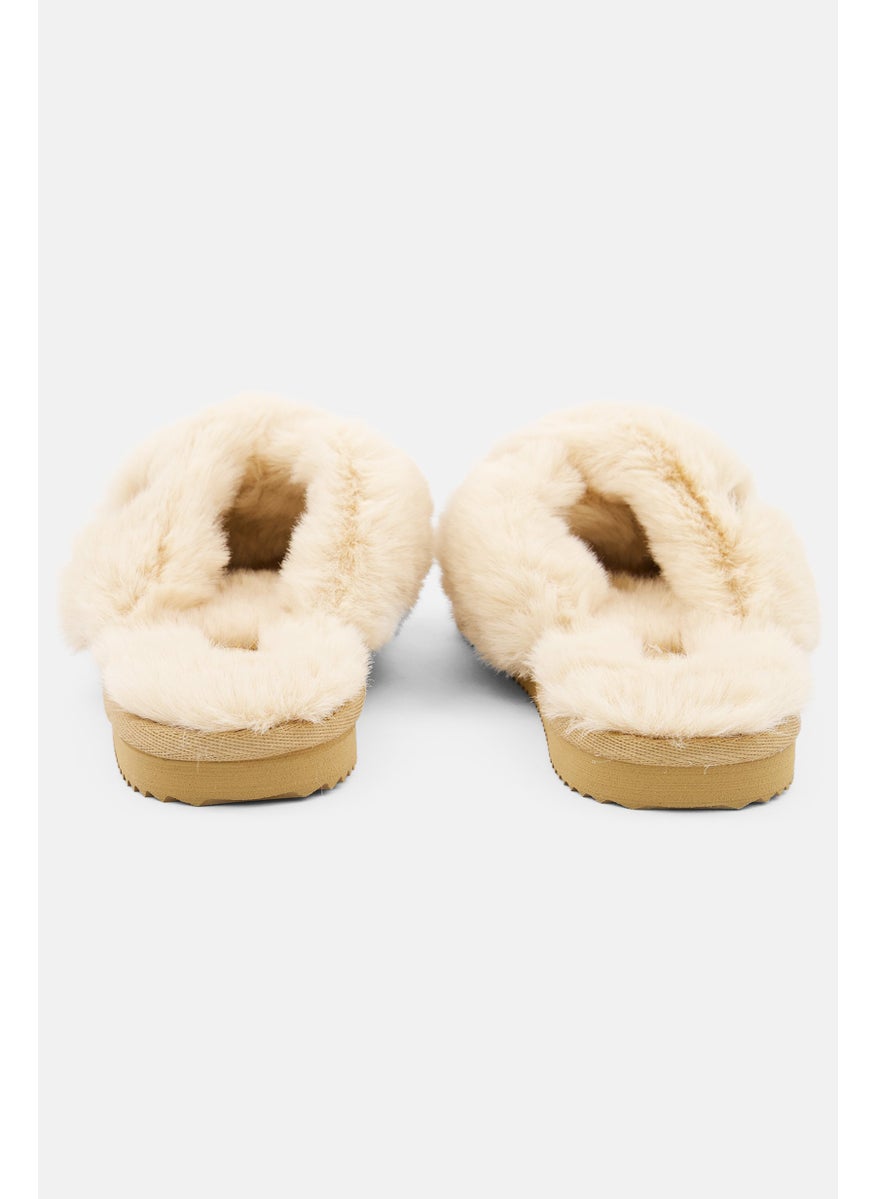 Michael Kors - Women Medium Faux Fur Lala Slipper, Blush - Image 1