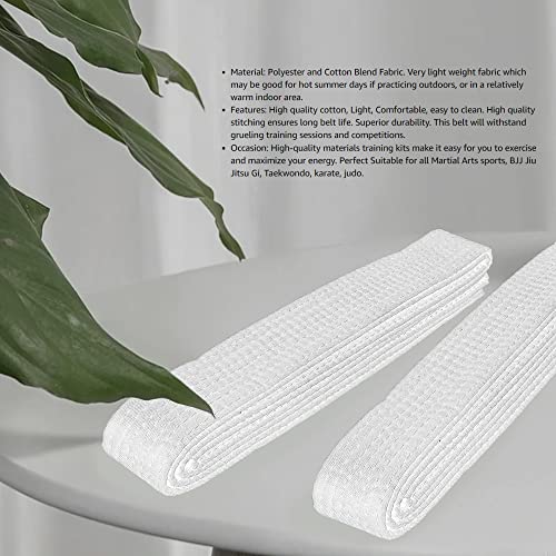 Hithop 8.6ft Long Soft Belt for Martial Arts Karate Taekwondo Judo (White) - Image 5