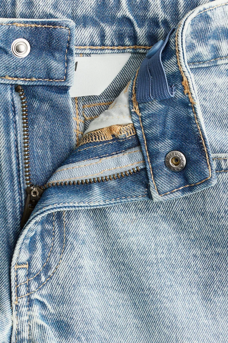 اتش اند ام شورت دنيم قطني - عبوة من قطعتين