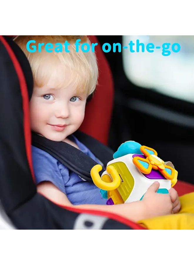 Ten Sided Busy Ball Sensory Toy Educational Activity Kids Travel Gift Random Color - Image 2