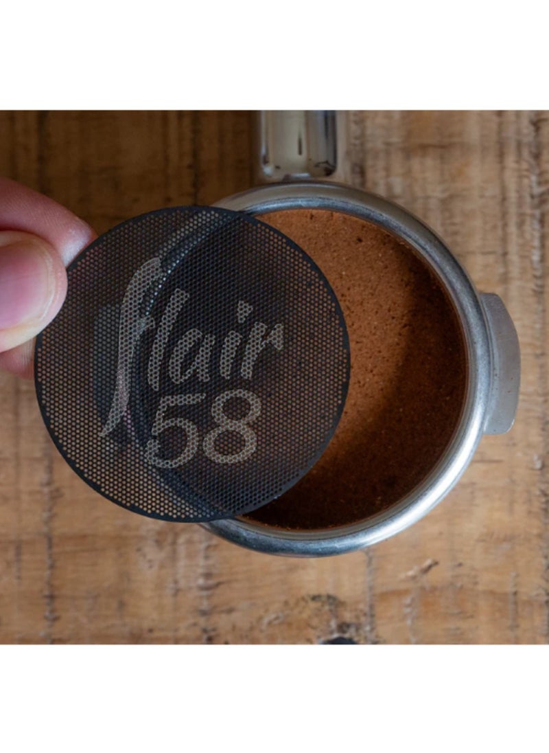Flair Espresso - 58 Portafilter Dispersion Puck Screen, Mesh Filter to Even out Water Channeling, Made of Stainless Steel - Image 1