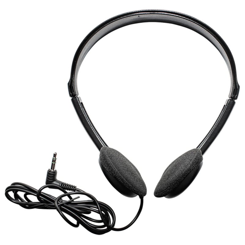 Maxell 199845 6ft Cord Adjustable Headband Wired Headphones with Microphone, Black Sound, Comfortable Fit, and Clear Audio for Calls and Music - Image 1