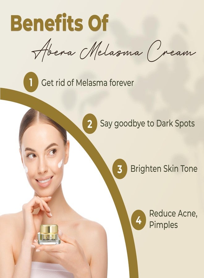 ABERA Melasma Cream, Dark Spot Corrector - Melasma, Freckle, Sun Spot, Age Spot Remover Advanced Formula for Women and Men (0.7 Oz Per Item) - Image 2