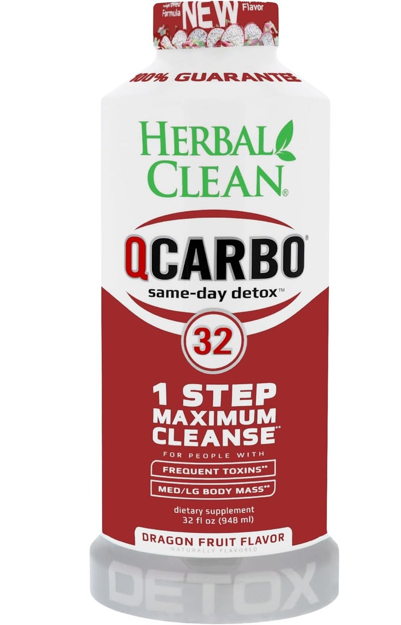 Herbal Clean Same-Day Premium Detox Drink, Dragon Fruit Flavor, 32 Fl Oz - Image 1