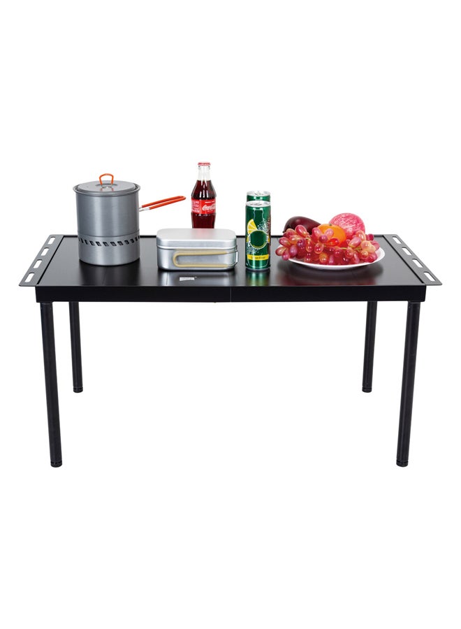 دي بي تي طاولة مطبخ مخيمات قابلة للطي طاولة للرحلات والحدائق المنزلية قابلة للطي اسود مقاس 82*38*40 سم - Image 2