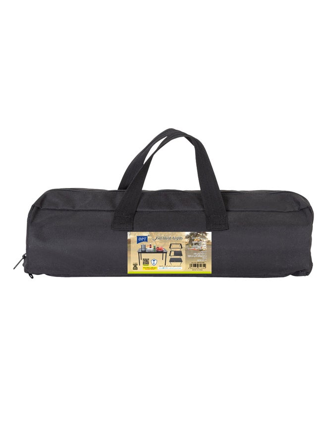 دي بي تي طاولة مطبخ مخيمات قابلة للطي طاولة للرحلات والحدائق المنزلية قابلة للطي اسود مقاس 82*38*40 سم - Image 5