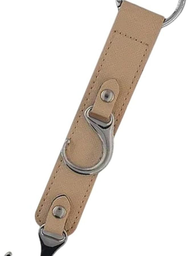 Khaki Leather Back Hook Quick Installation Multipurpose Organizer For Home And Vehicle - Image 1