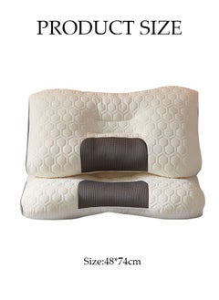 DUNISO Super Comfort Ergonomic Pillow for Neck Head and Shoulder Pain Relief Contour Support Pillows for Bed Sleeping Orthopedic Cervical Spine Stretch Pillow for Side Back Stomach Sleeper  - Image 4