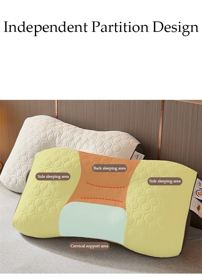DUNISO Super Comfort Ergonomic Pillow for Neck Head and Shoulder Pain Relief Contour Support Pillows for Bed Sleeping Orthopedic Cervical Spine Stretch Pillow for Side Back Stomach Sleeper  - Image 5