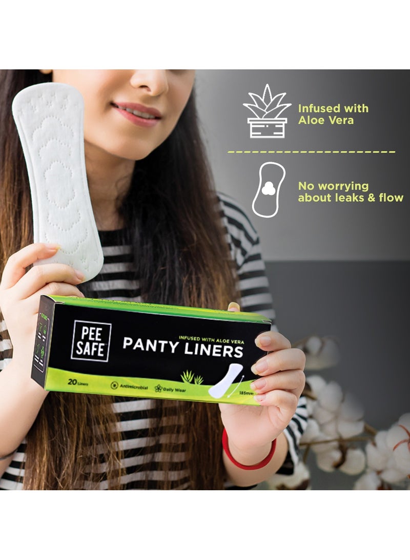 PEE SAFE Daily Panty Liners With Aloe Vera 20 Pcs - Image 5