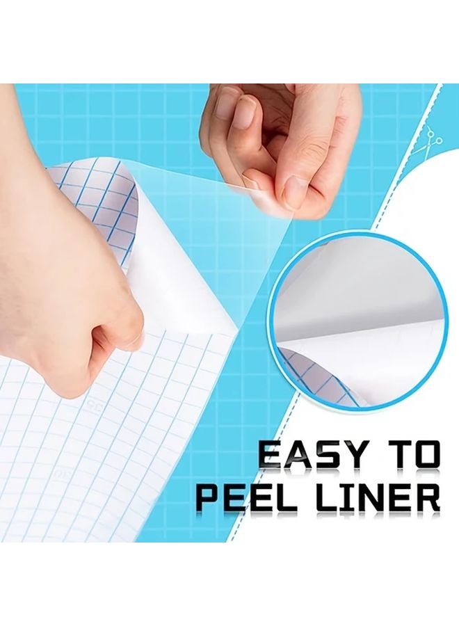 Transparent Self-Adhesive Book Protection Film 1 Roll 13.58x59.06 Inch Durable Reusable Fit - Image 5