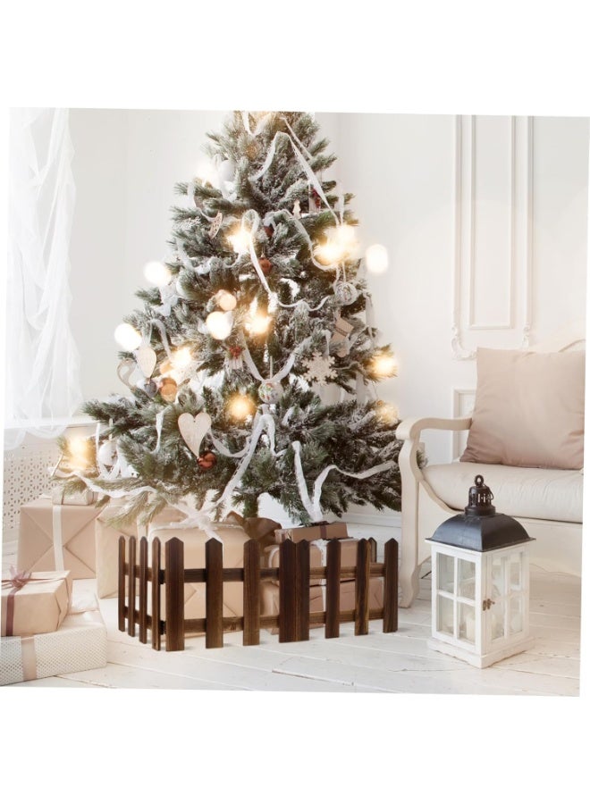 HOME TASTE ألواح سياج حديقة خشبية متداخلة 3 أحجام - حافة زخرفية لتنسيق الحدائق، أسرة الزهور، والتحكم في الحيوانات - حاجز فناء صلب خشبي متين - Image 3