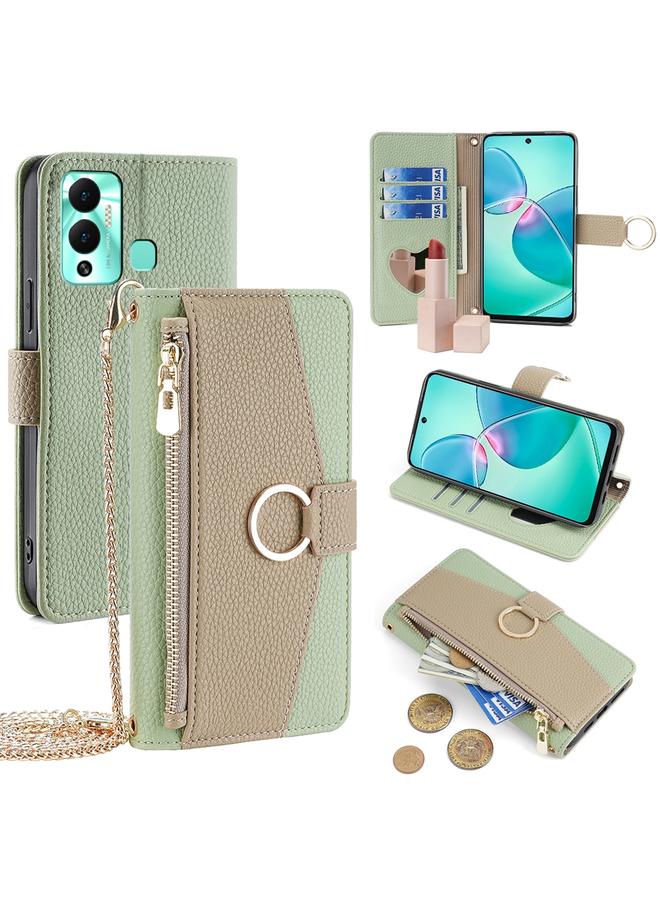 S-TOP Case For Infinix Hot 12 Play Crossbody Litchi Texture Leather Phone Case - Image 1