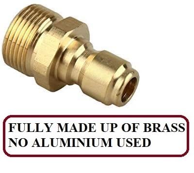 VELVON Pressure Washer Adapter SetM22 Male Thread Fitting 38 Quick Connect kit5000 PSI - Image 3