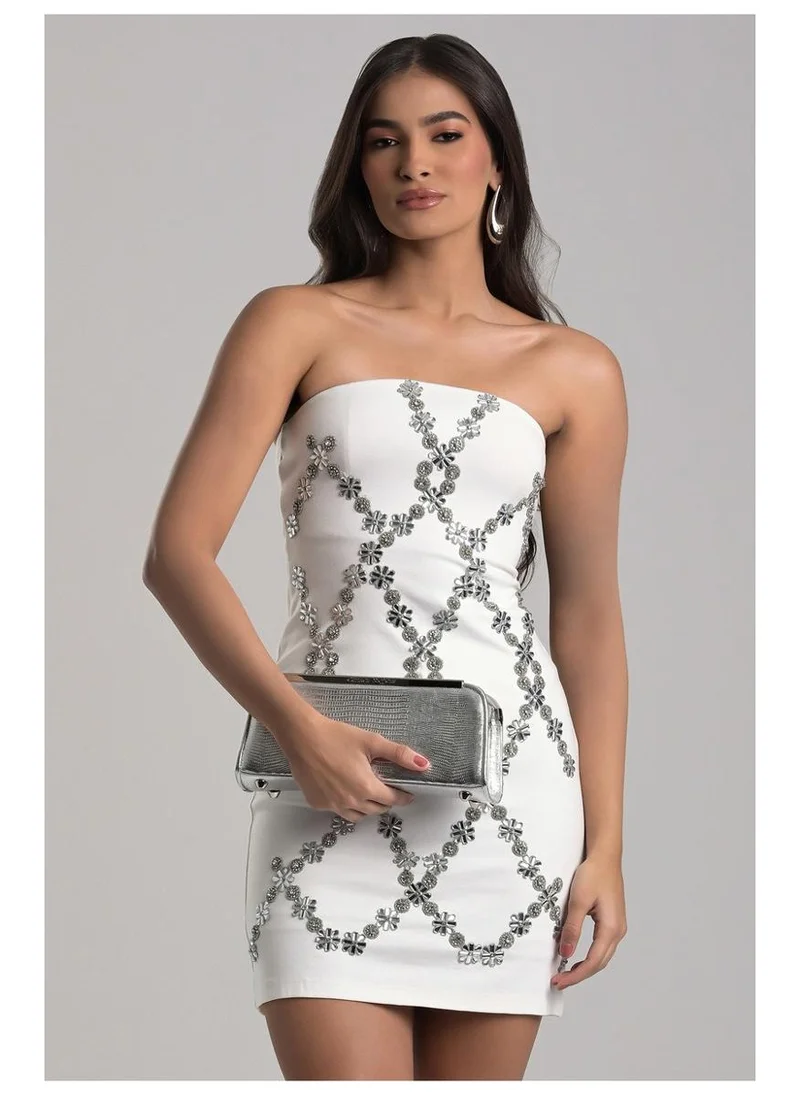 Carmen Steffens  Silver Baguette Bag for Women | Best Price UAE