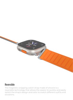 blupebble Silicone Reversible Magnetic Strap for Apple Watch 41/40/38MM Compatible with Series 8 | 7 | 6 | 5 | 4 | 3 | SE  - Image 4