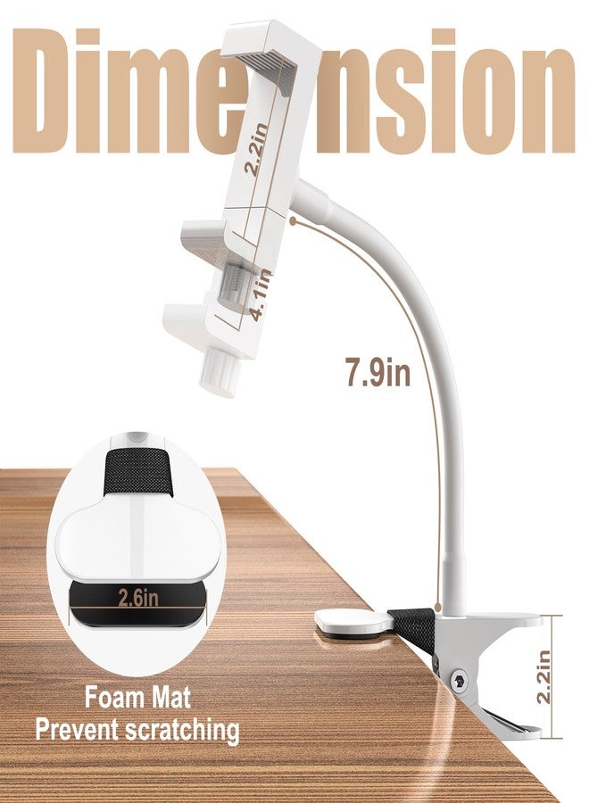 Vebiso Upgraded Baby Monitor Mount - Universal Adjustable Baby Camera Clip Mount for Hello Baby, Nanit Pro, Infant Optics, VTech & Most Baby Monitors, Detachable Arm Monitor Holder Flex Stand for Crib - Image 4
