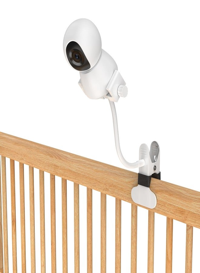 Vebiso Upgraded Baby Monitor Mount - Universal Adjustable Baby Camera Clip Mount for Hello Baby, Nanit Pro, Infant Optics, VTech & Most Baby Monitors, Detachable Arm Monitor Holder Flex Stand for Crib - Image 1