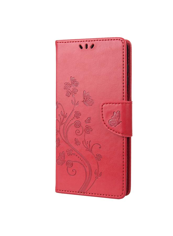 اس-توب جراب هاتف OnePlus 10T من الجلد القابل للطي بنمط زهرة الفراشة - Image 2