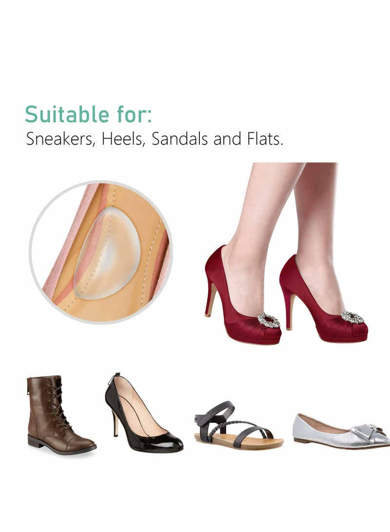 KASTWAVE Arch Support, Soft Gel Insole Pads, Transparent Adhesive Pad 6 Pairs for Flat Women & Men, Foot Insert Shoes, Sandals, Flip Flops Plantar Fasciitis - Image 5