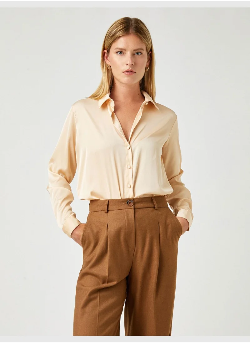 KOTON Basic Satin Shirt