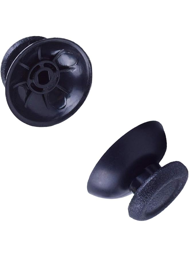 5 Pairs Replacement Analog Stick Joystick Thumbsticks Thumb Grips Buttons For Playstation Dualshock 4 Ps4 Controller Gampad (Black) - Image 3