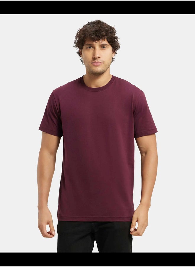 JOCKEY - Jockey 2714 Men's Super Combed Cotton Rich Solid Round Neck Half Sleeve T-Shirt - Image 1