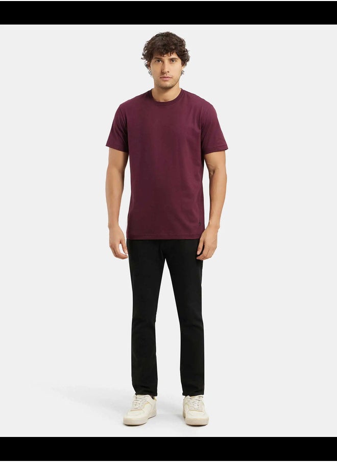 JOCKEY - Jockey 2714 Men's Super Combed Cotton Rich Solid Round Neck Half Sleeve T-Shirt - Image 1