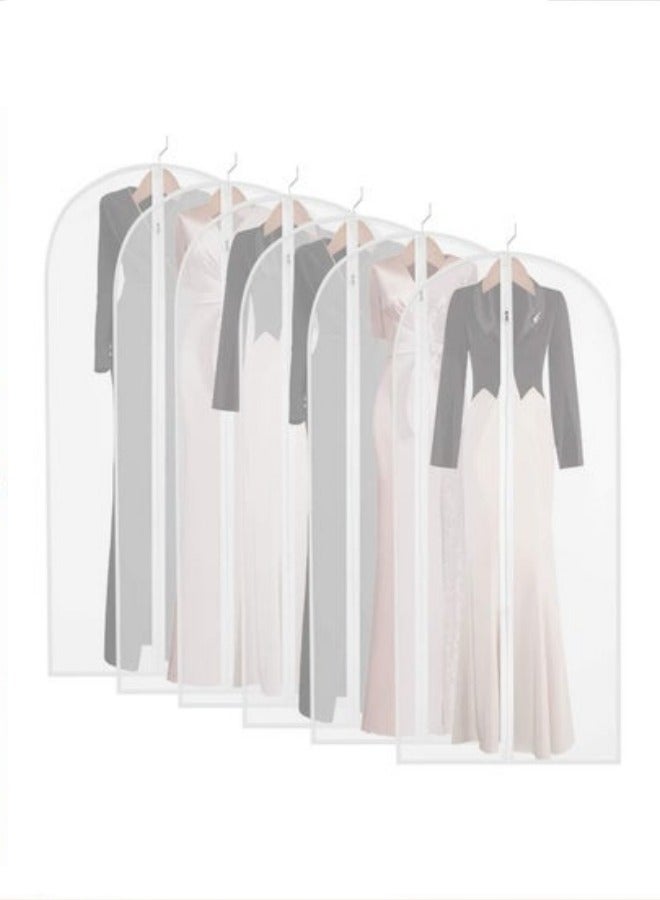 MIXDE 6-Piece Breathable Garment Clothes Storage and Long Dress Bag Moth with Full Zipper 60 Inch  - Image 1