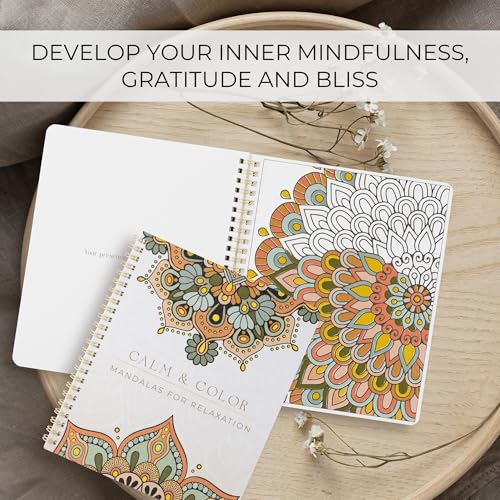 ZICOTO Beautiful Adult Coloring Book Set of 2 for Relaxation - Mandala Coloring Books with Inspirational Quotes Making it a Great Gift - Perfect Stress-Relieving Books Fun to Color for Women - Image 4